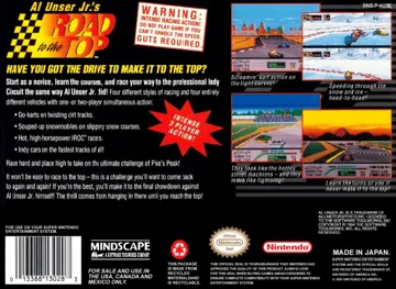 Al Unser Jr.'s Road to the Top (USA) box cover back